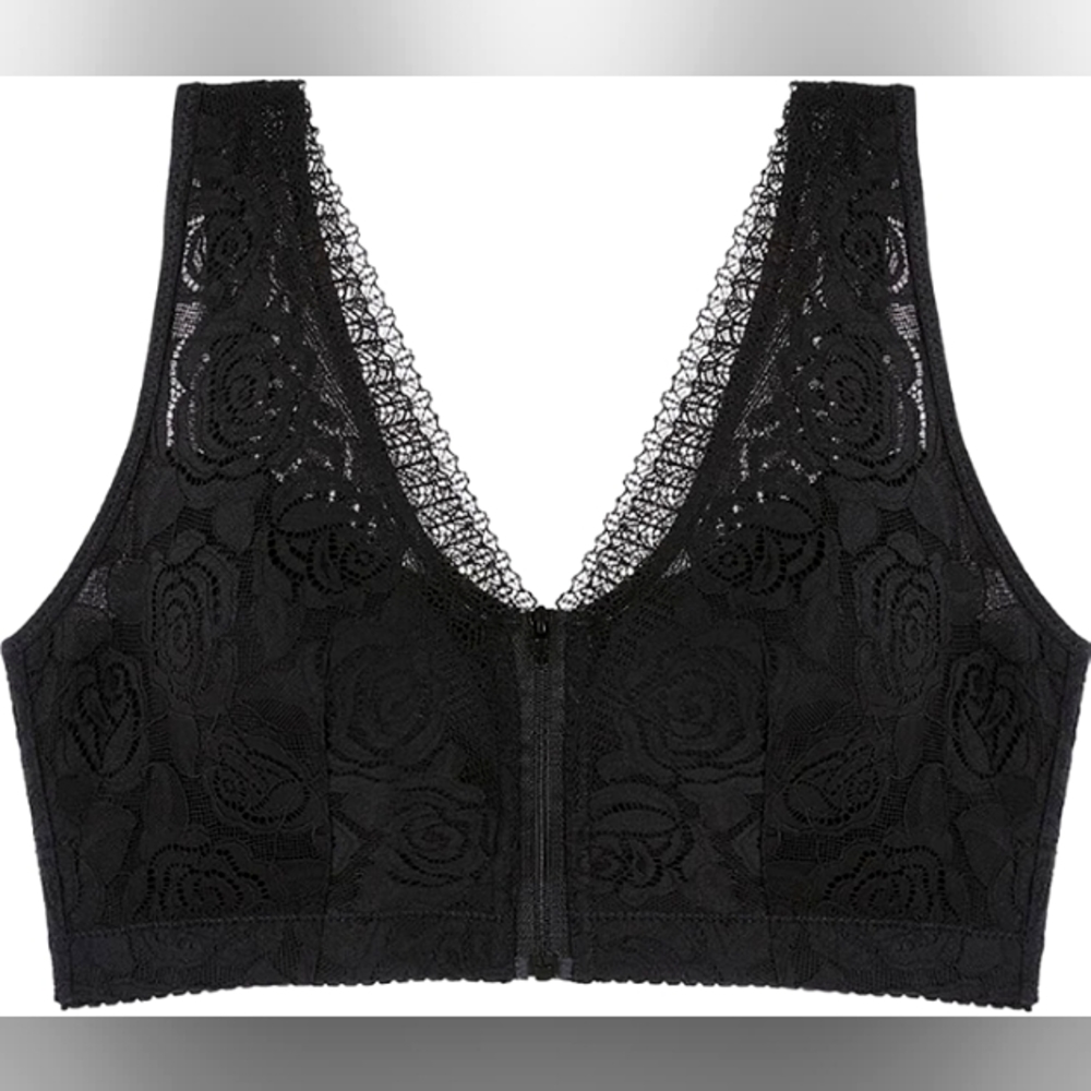 NWT Comlife Front Zipper Closure Bra Sz 38